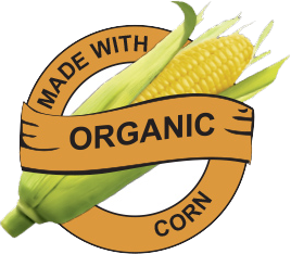 Made with Organic Yellow Corn logo