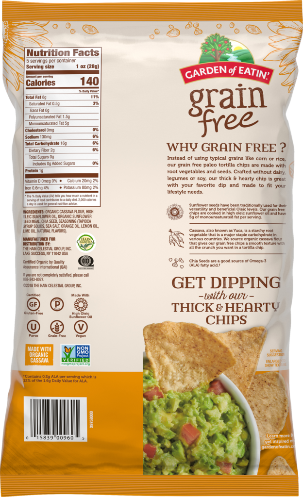 Grain Free Citrus Infused Sea Salt Chips