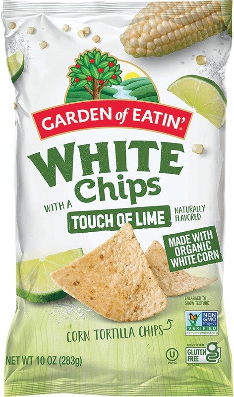 White Tortilla Chips with a Touch of Lime